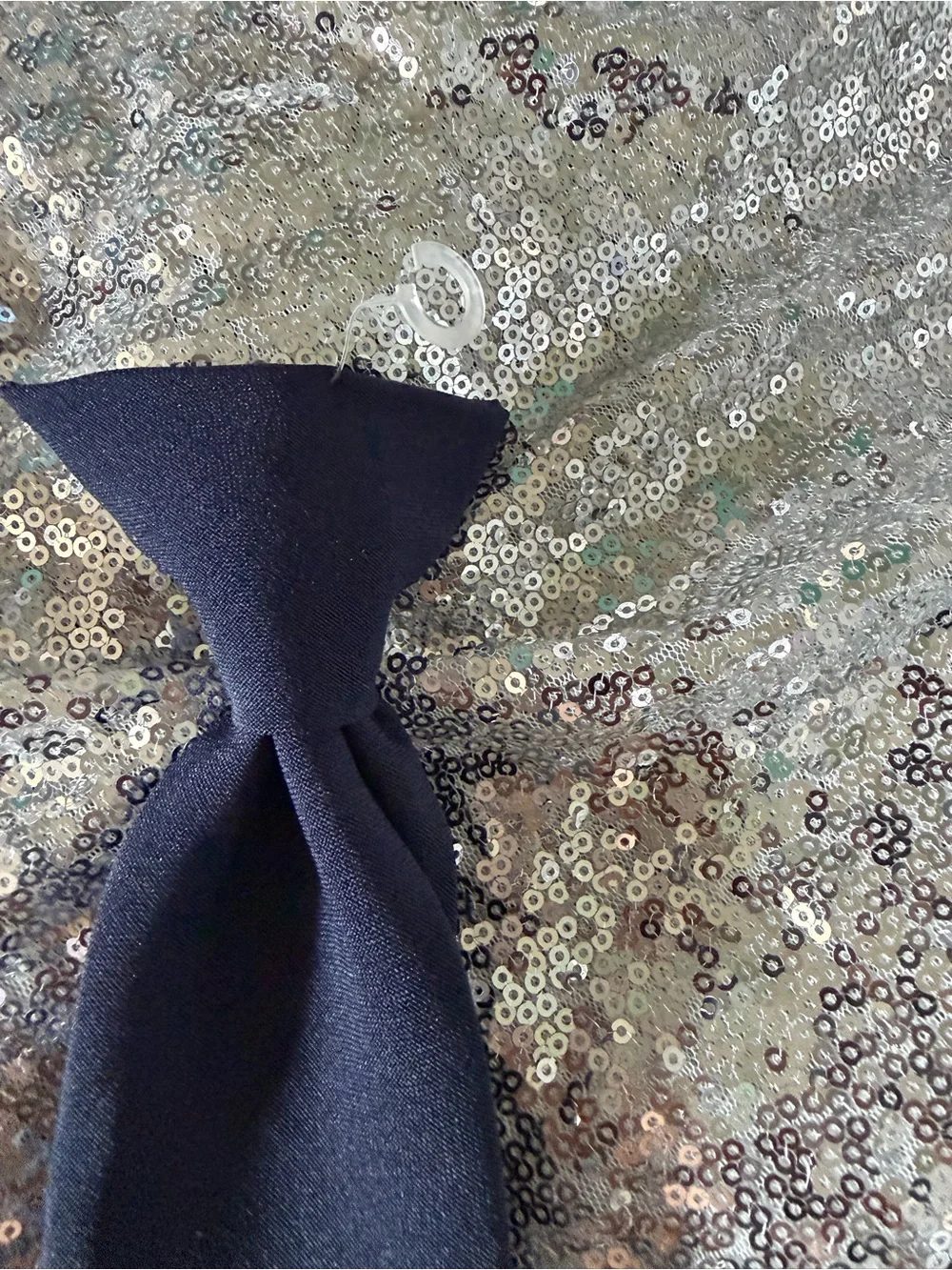 Dark Navy Blue Clip-On Uniform Tie - Picture 12 of 12